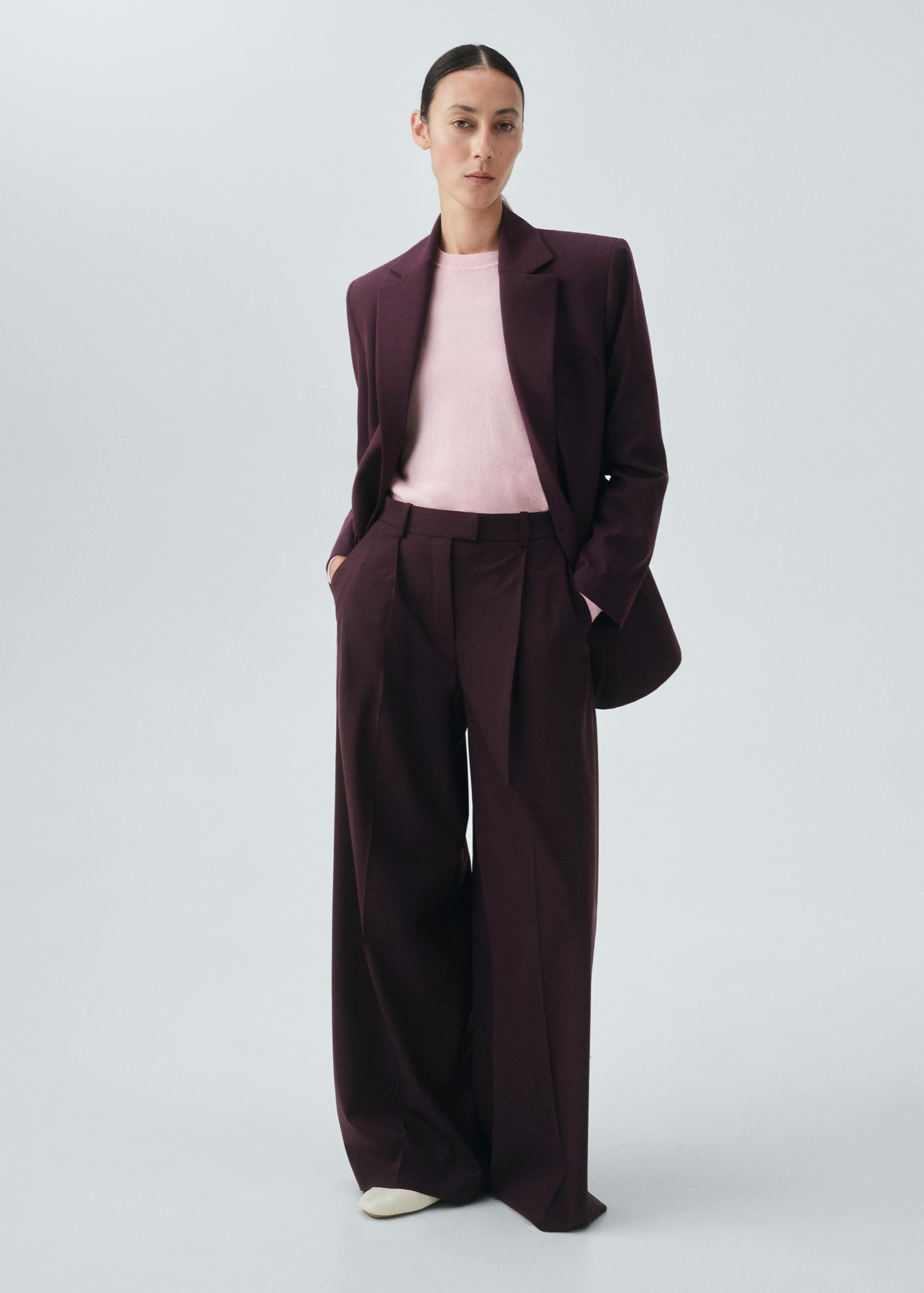 Wool-blend suit blazer - Women | MANGO USA | Mango (US/MX/AU)