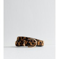 Brown Leopard Print Faux Leather Belt New Look | New Look (UK)