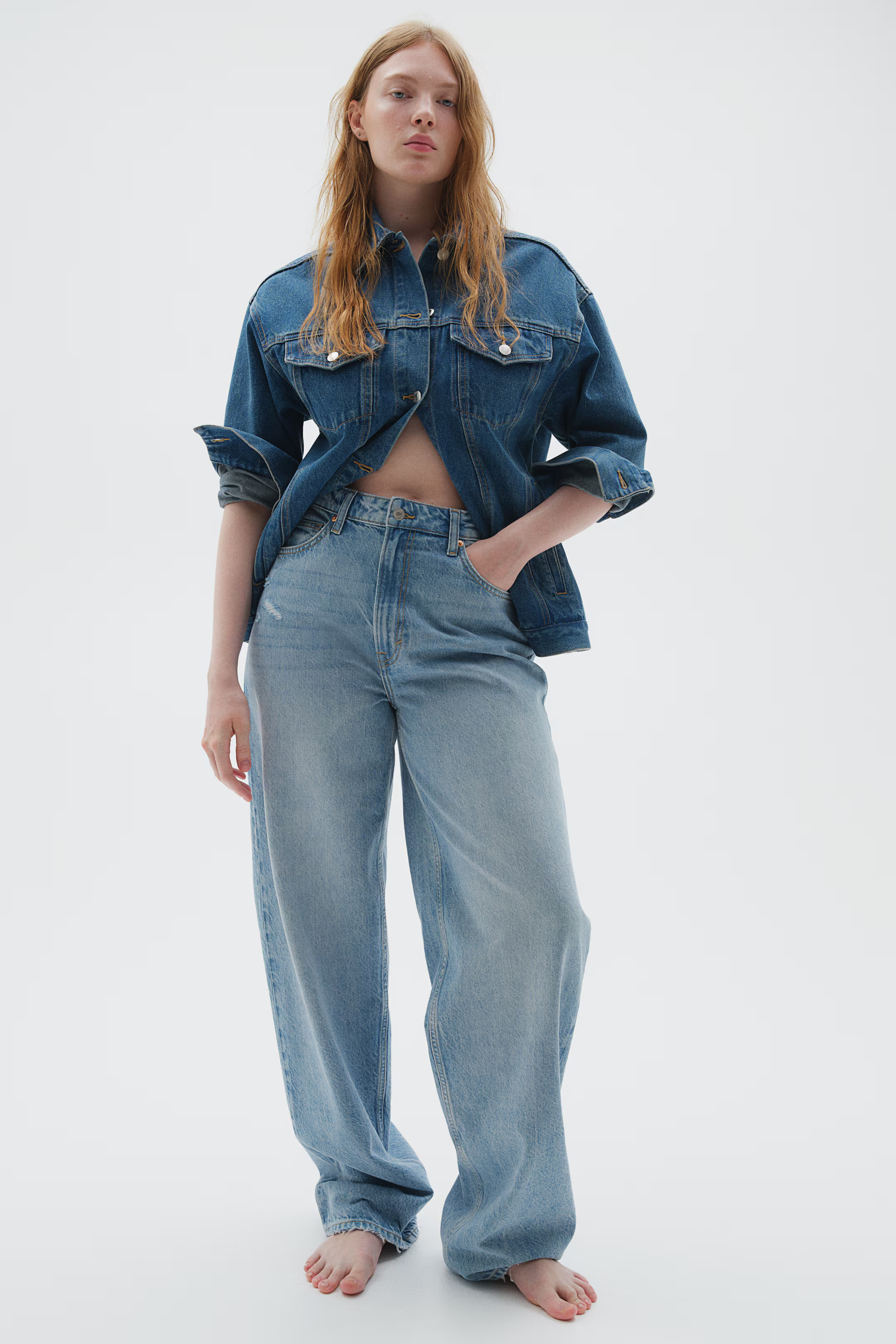 Curvy Fit Baggy High Jeans | H&M (US + CA)