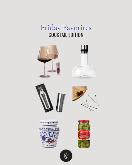 Cocktail favorites, amazon, crate and barrel 