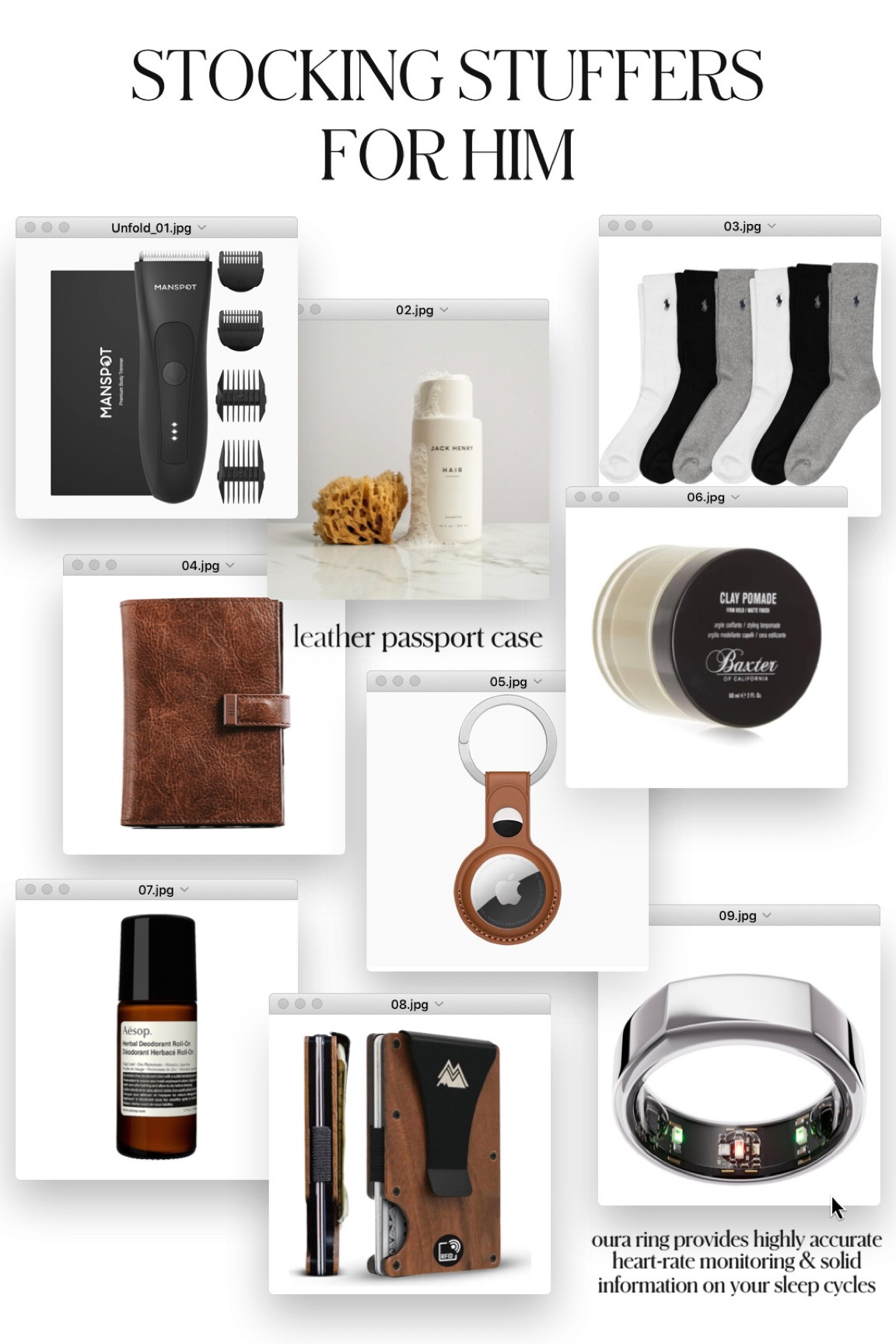 STOCKING STUFFERS FOR HIM || 2023 holiday gift guide #giftguide #stockingstuffer #holidaygiftguide

#LTKGiftGuide #LTKHoliday #LTKSeasonal