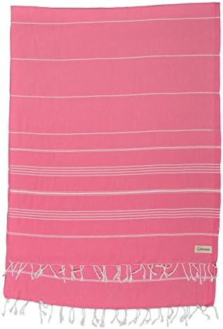 Amazon.com: Bersuse 100% Cotton Anatolia XL Throw Blanket Turkish Towel - 61x82 Inches, Sea Blue ... | Amazon (US)
