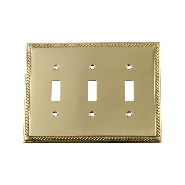 Rope 3-Gang Toggle Light Switch Wall Plate | Wayfair North America
