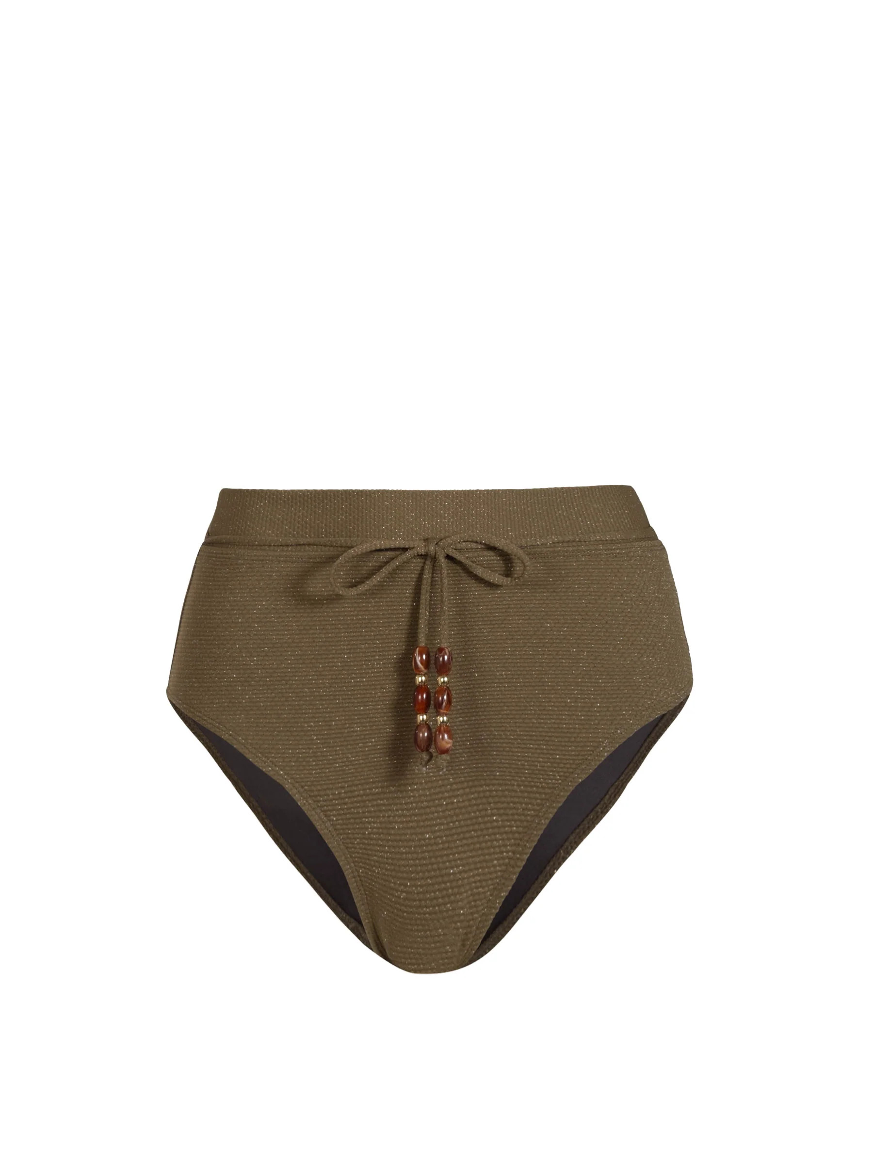 Belted Hi Waist Hi Leg Bottom In Martini Metallic | Shop.app