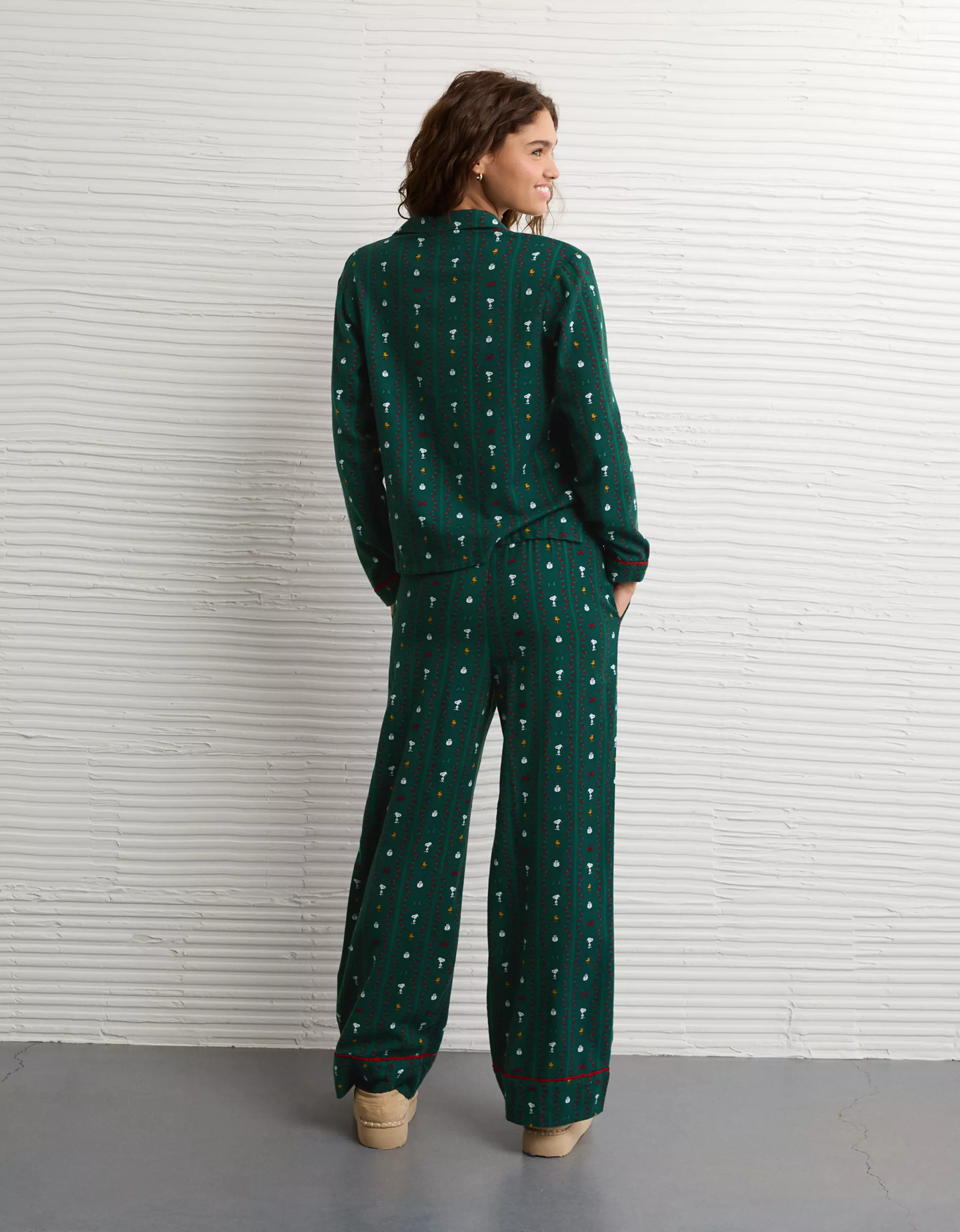 AE Snoopy Flannel PJ Set | American Eagle Outfitters (US & CA)