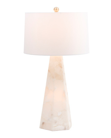 29in hex alabaster nightlight table lamp | TJ Maxx