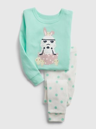 babyGap &#x26;#124 Star Wars&#x26;#153 Easter Graphic Organic Cotton PJ Set | Gap (US)