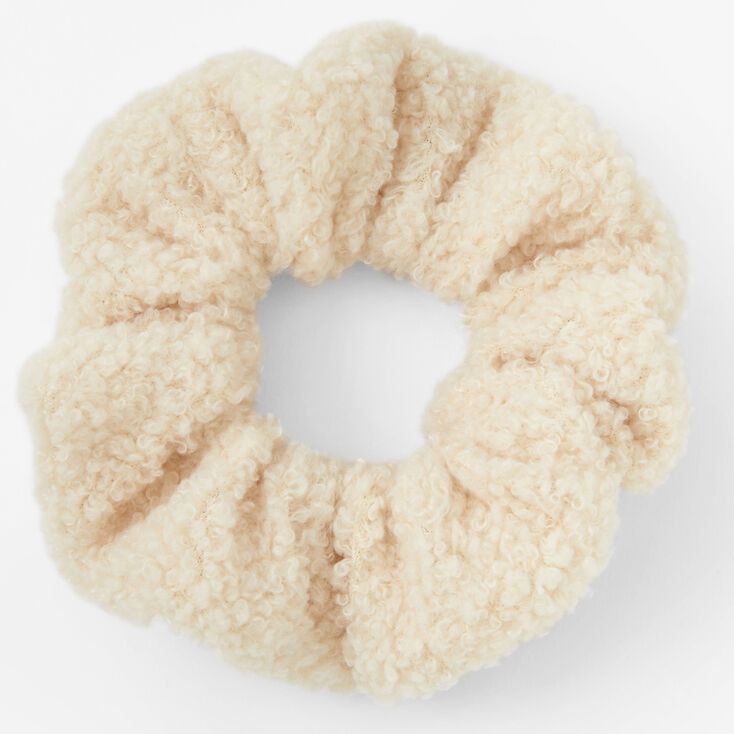 Medium Hair Scrunchie - Ivory | Claire's (US)