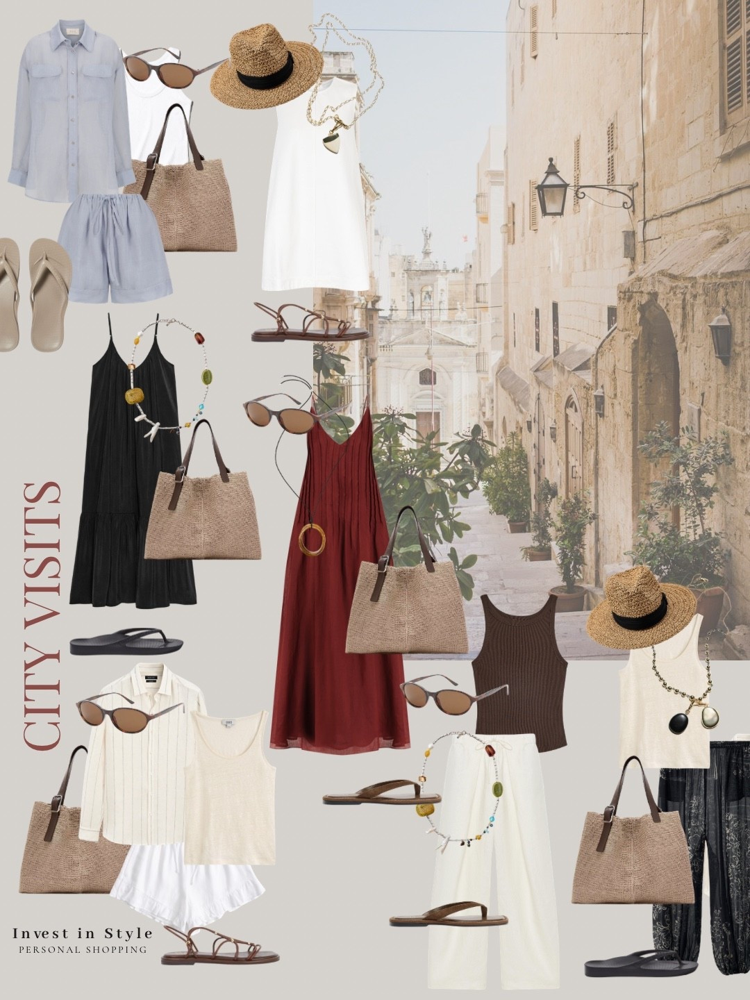 Outfit ideas for city visits 
Smart casual summer in the heat 

Holiday wardrobe 
Capsule packing

#LTKsummer #LTKtravel #LTKdresses
