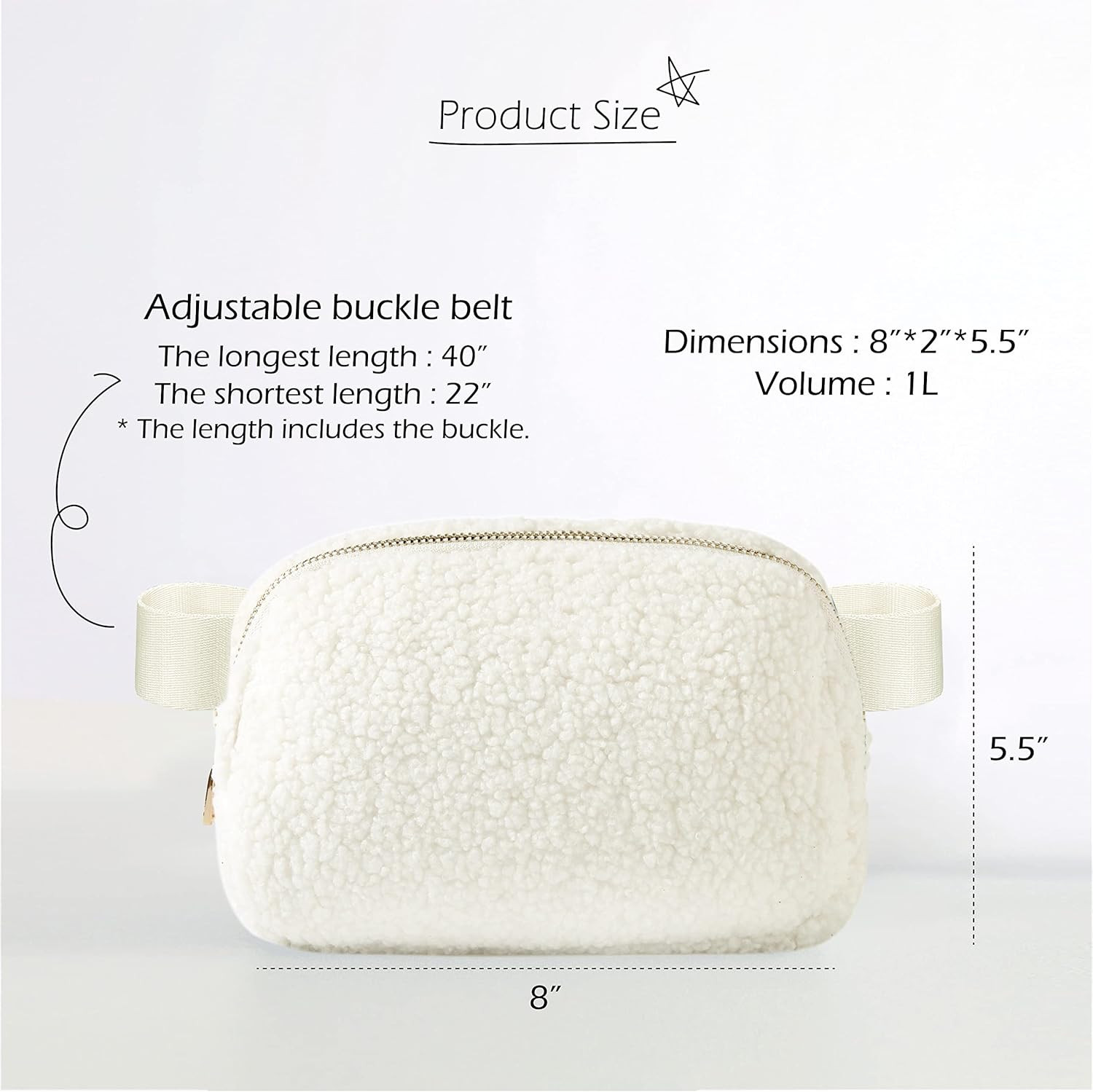 ODODOS Unisex Mini Belt Bag with Adjustable Strap Small Waist Pouch for Workout Running Travellin... | Amazon (US)