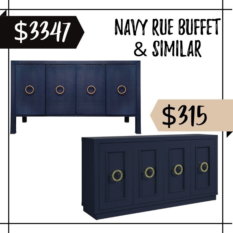 Love these navy buffets with circular gold hardware! 

#LTKSaleAlert #LTKHome