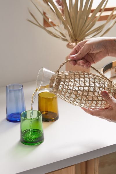 Seagrass And Glass Pitcher | Urban Outfitters (US and RoW)