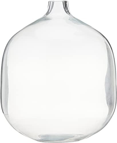 Bloomingville Stout Clear Glass Vase, 7" L x 7" W x 8.25" H | Amazon (US)