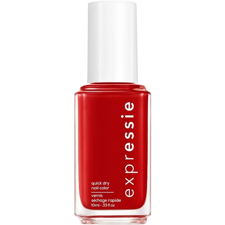 essie expressie quick-dry nail polish, red nail polish, seize the minute, 0.33 fl. oz. | Walmart (US)