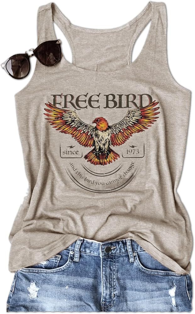 Graphic Tees for Women Summer Tank Tops Vacation Outfits for Women Country Concert Tops Summer Ra... | Amazon (US)