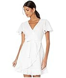 Jack by BB Dakota Women's Easy On The Eyelet Wrap Dress, Optic White, 6 | Amazon (US)