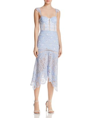 Karina Grimaldi Irma Eyelet-Detail Floral-Print Midi Dress Women - Bloomingdale's | Bloomingdale's (US)