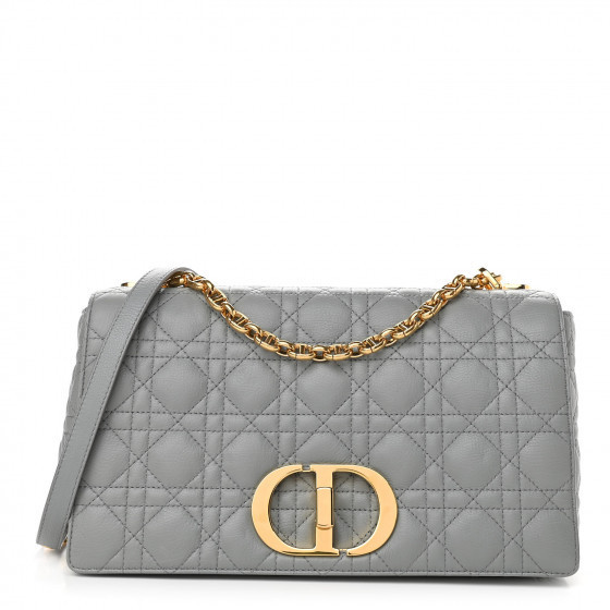 CHRISTIAN DIOR

Lambskin Cannage Large Caro Bag Grey | Fashionphile