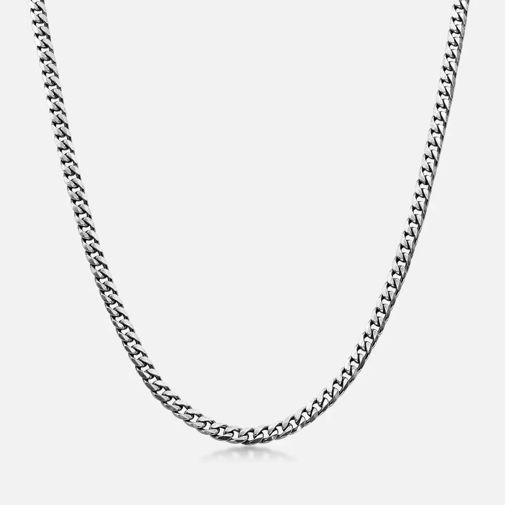 Bold Curb Necklace - Sterling Silver | MYKA