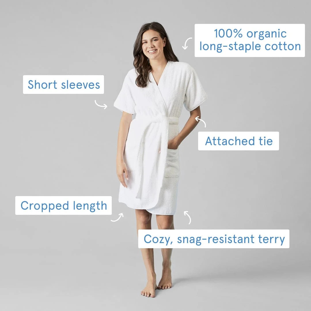 Women’s Personalized Short Luxury Robe | Weezie Towels | Weezie Towels
