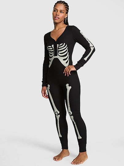Halloween Thermal Onesie, Black, Xxl - Women's Pajama Sets - PINK | Victoria's Secret (US / CA )