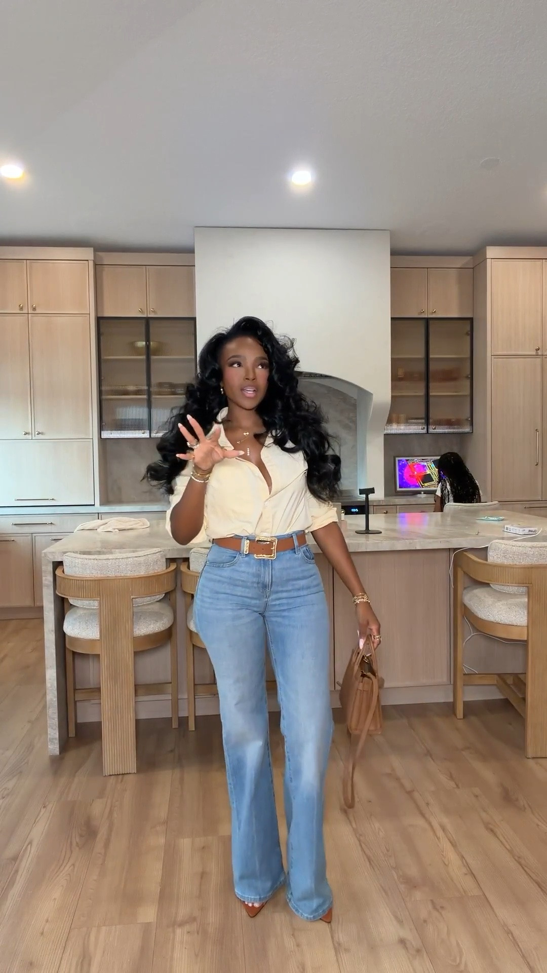 Scroll to shop! ✨ Everything from this look is linked below. 👇🏽    

Wearing: Size Small | 5’4” | 140 lbs | Denim 2 Long

📲   Download the FREE LTK app & follow me (@kirasfashionfinds) to shop all my daily finds.  #LTKootd #LTKPetite #LTKU