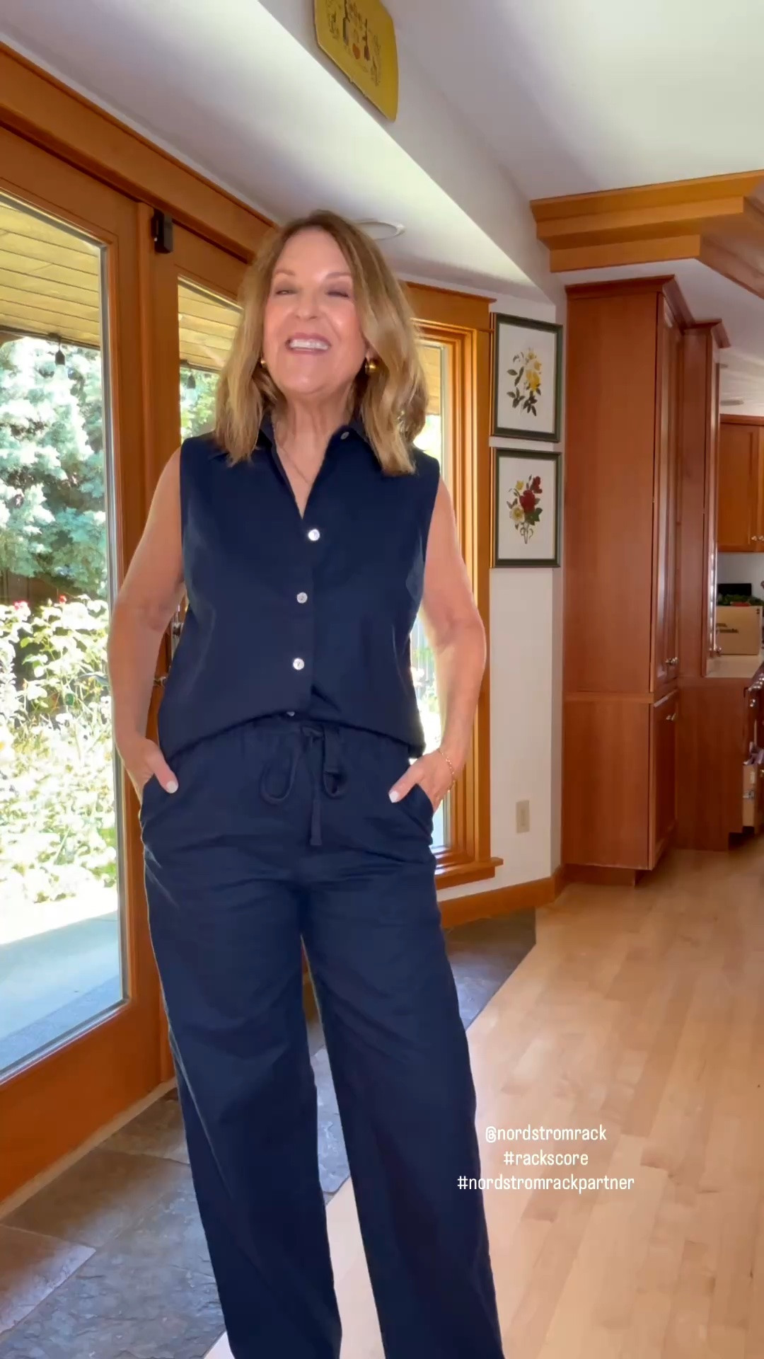 The Vince set (sold separately) is so cute and comfortable, and a perfect choice to wear at home, to parties, shopping around town, and on vacation. 

Both pieces run TTS, and I’m wearing size extra small. This set is available in three colors, too. The pants also have a long inseam, so they are perfect for my tall friends. If you are like me, 5’2”, we will hem them a few inches. 

@nordstromrack
#rackscore
#nordstromrackpartner

#LTKTravel #LTKOver40 #LTKSeasonal