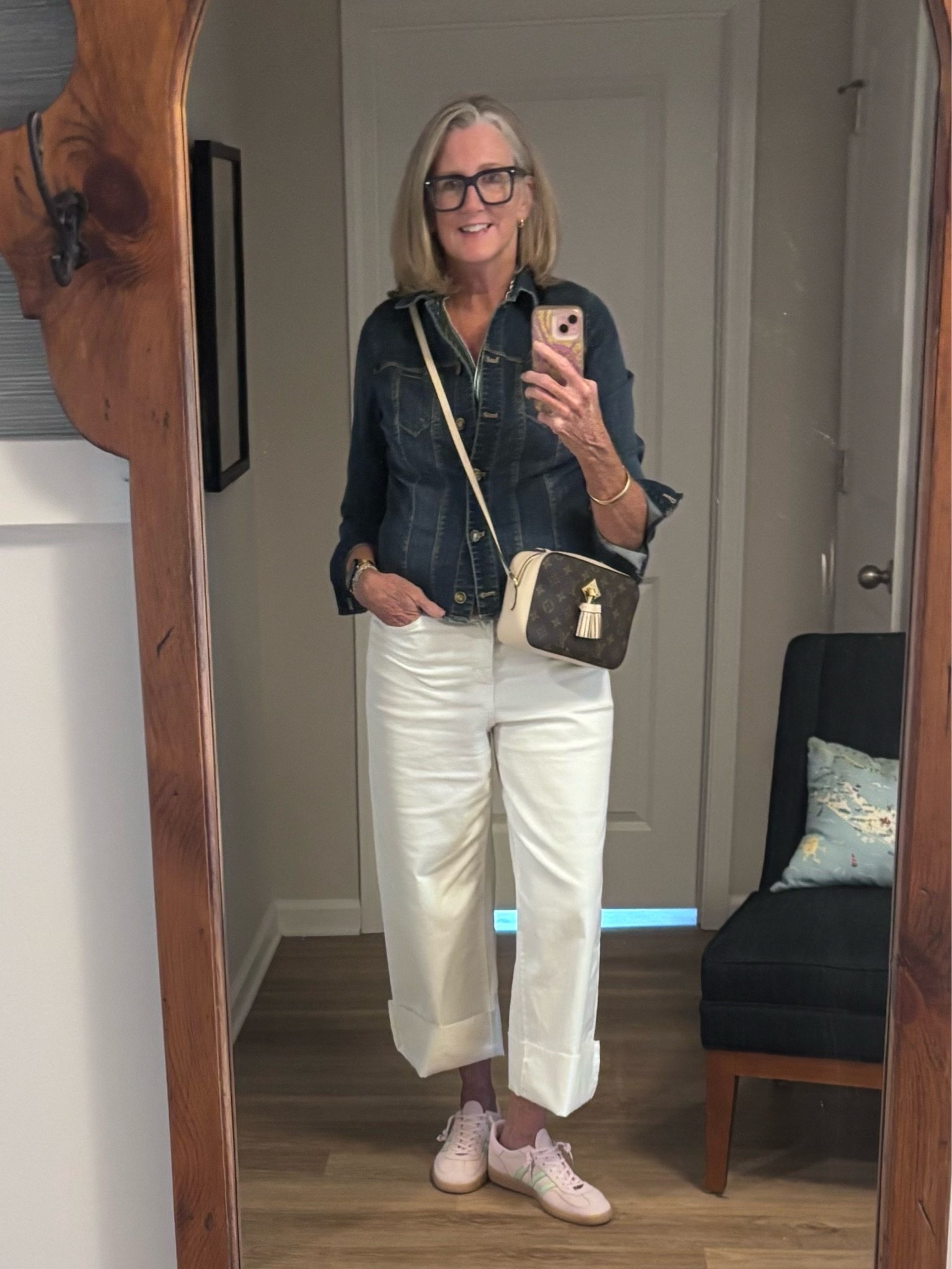 Cutting these wide lag jeans and lacing sneakers differently made these items more wearable

#LTKmomlife #LTKOver40 #LTKTall