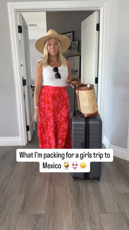 What I’m packing for a beach vacation in Mexico travel outfit girls trip 

Size small swimsuits
26 Jean shorts 
XS dresses 
Shoes tts
Medium rainbow sweatshirt 

#LTKSeasonal #LTKTravel #LTKStyleTip