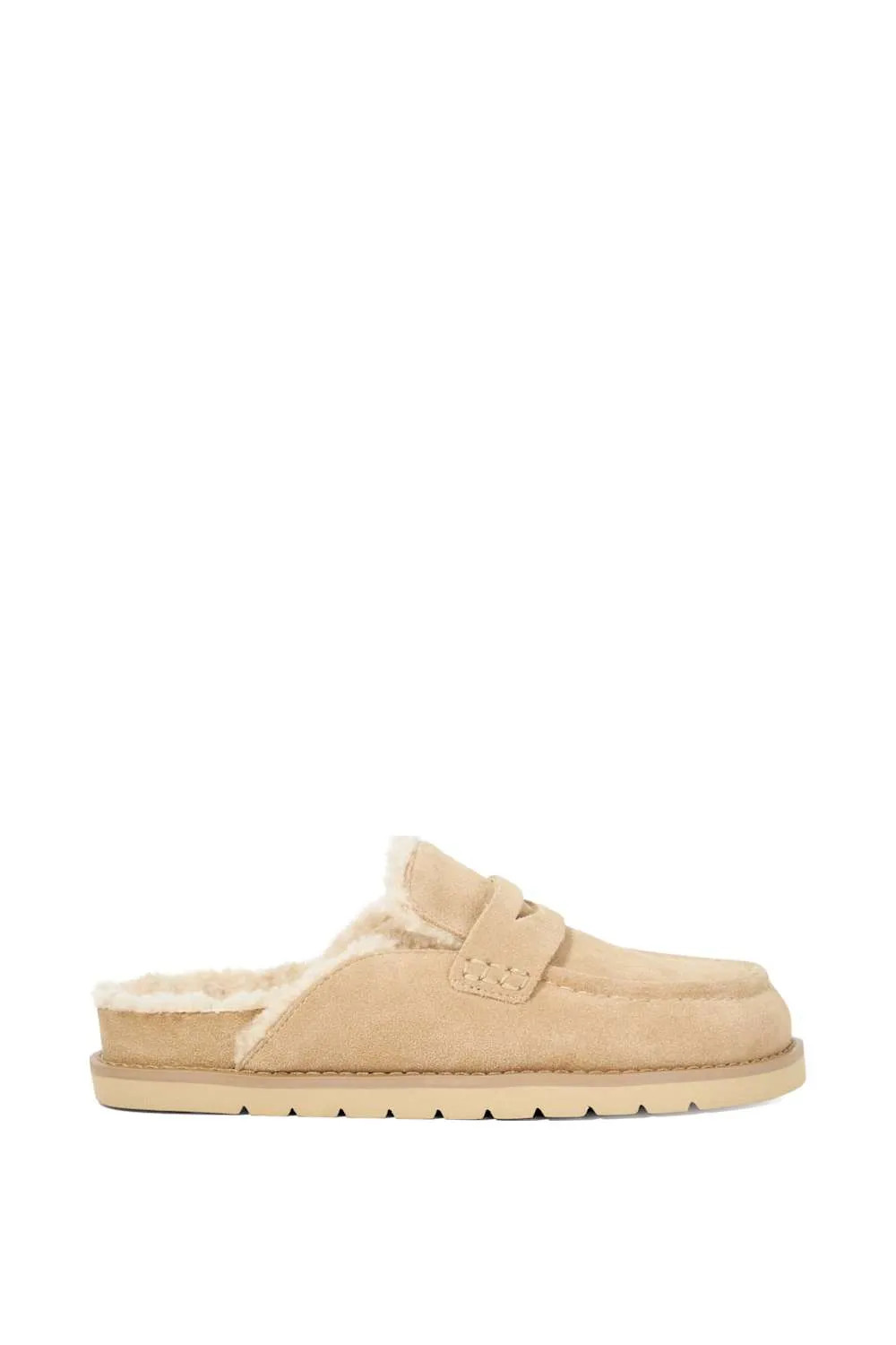 Flats | 'Goldy' Suede Mules | Dune London | Debenhams UK