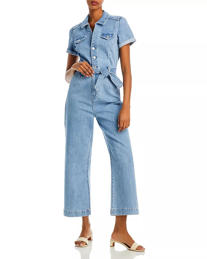 Anessa Short Sleeve Denim Jumpsuit in Hailey | Bloomingdale's (US)
