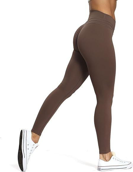 Aoxjox High Waisted Workout Leggings for Women Scrunch Tummy Control Luna Buttery Soft Yoga Pants... | Amazon (US)