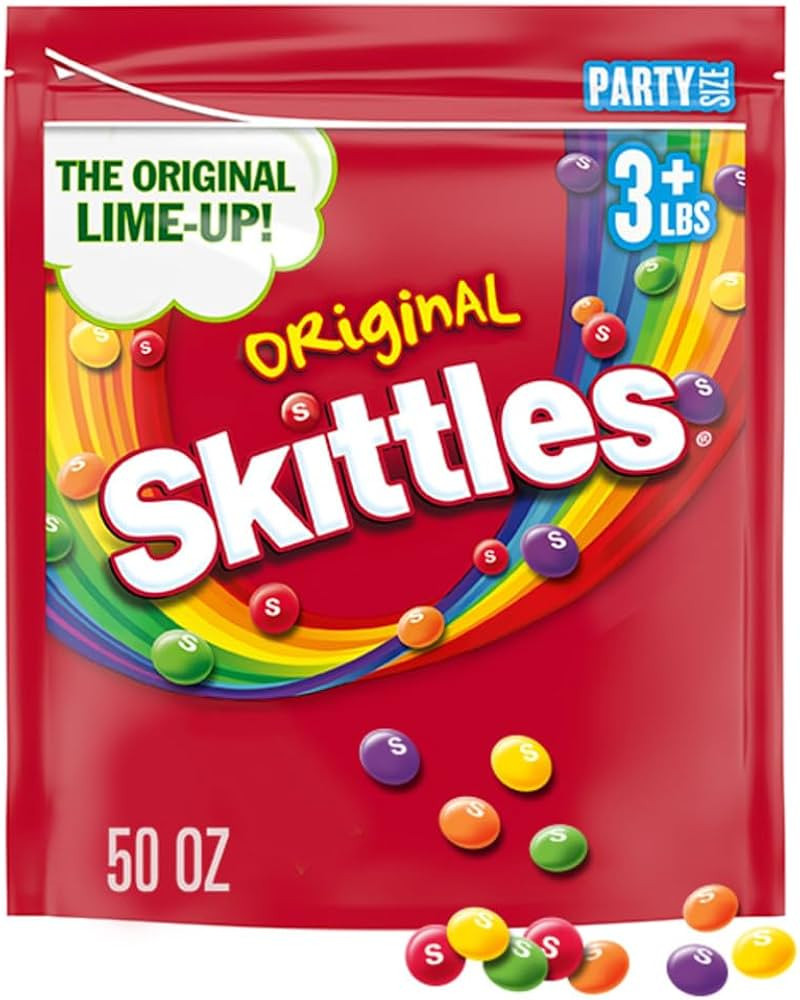 SKITTLES Original Chewy Candy, Party Size, 50 oz Bag | Amazon (US)