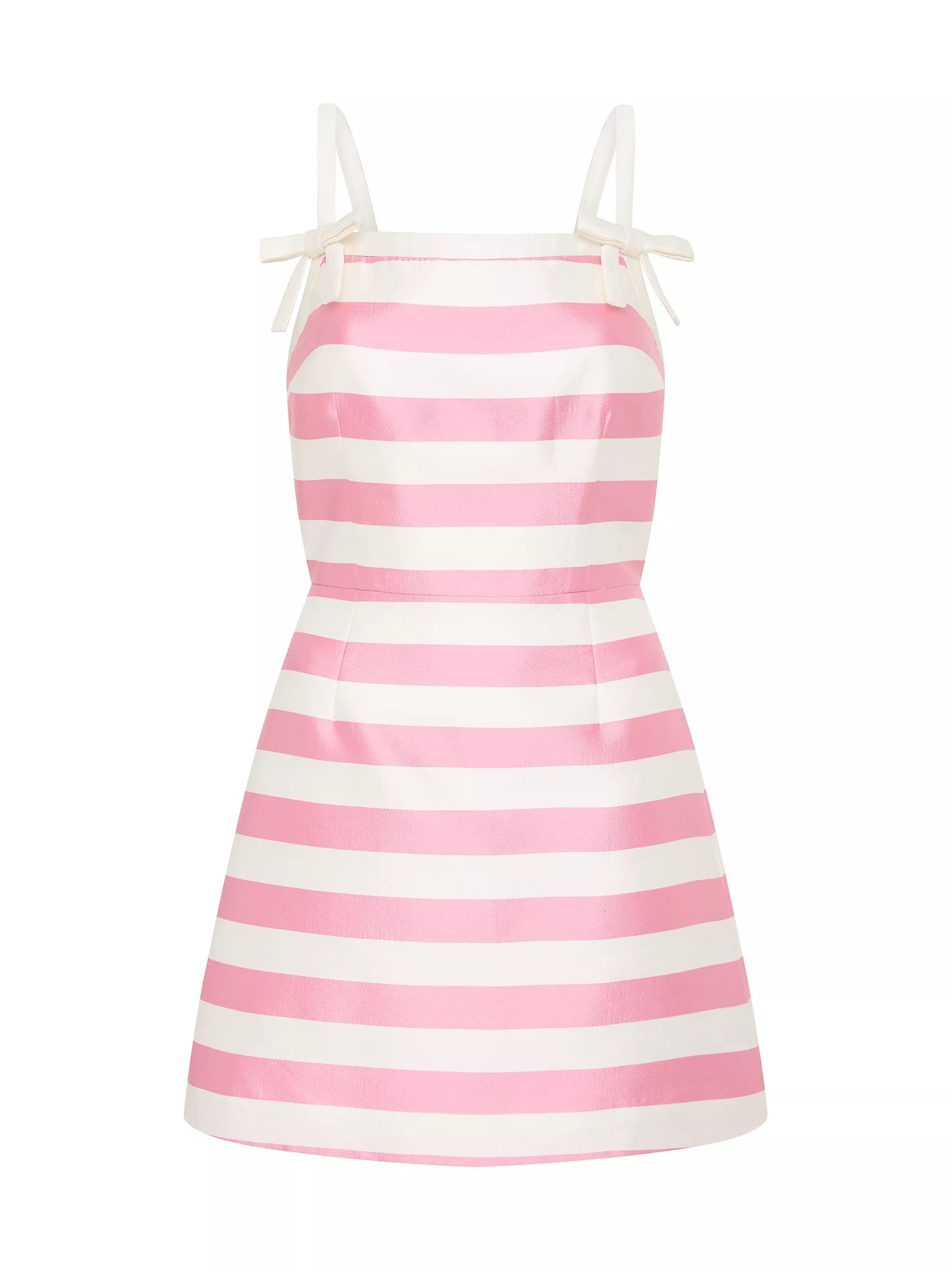Jocelyn Striped Bow Minidress | Saks Fifth Avenue