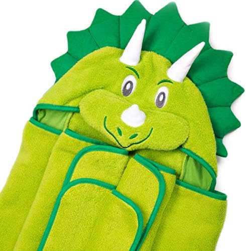Premium Hooded Towel for Kids | Dinosaur Design | Ultra Soft and Extra Large | 100% Cotton Bath Towe | Amazon (US)