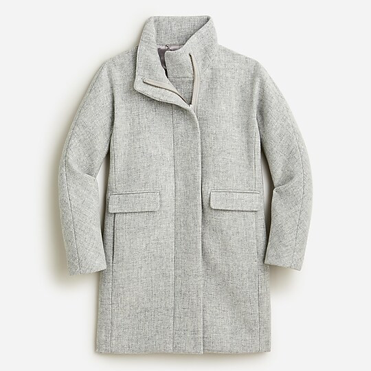 New cocoon coat in Italian stadium-cloth wool | J. Crew US