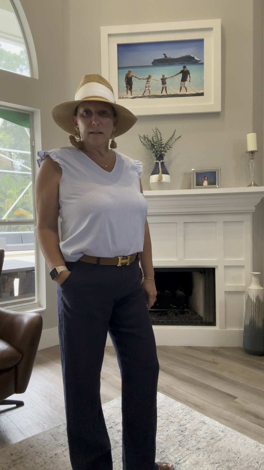 Awesome navy linen pants! Perfect for summer! Really loving navy & white this summer! Such an easy and chic look with these Lilly Pulitzer pants. I’m wearing a 10  

#LTKtravel #LTKFind #LTKstyletip