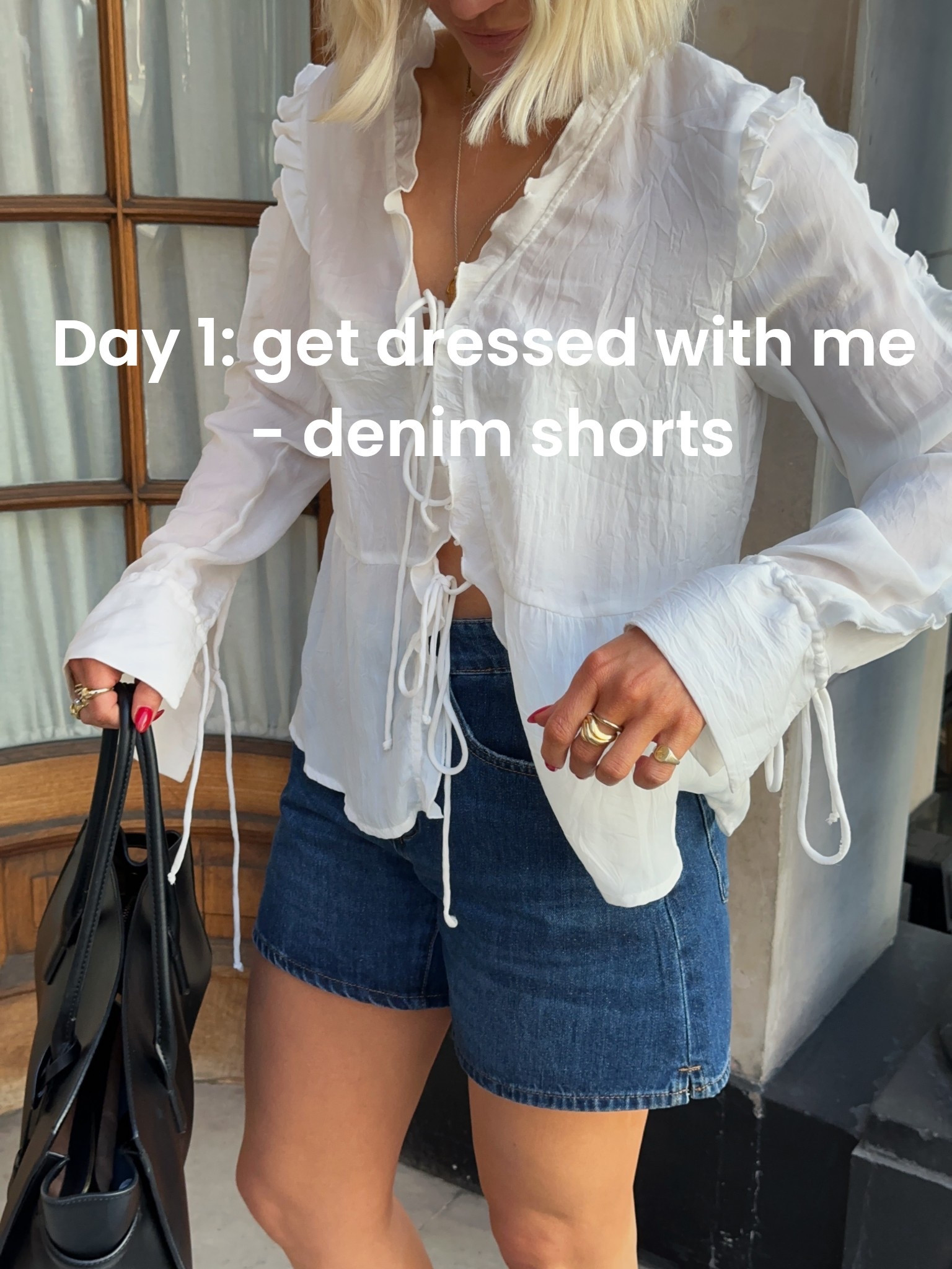 Day 1: get dressed with me 
Denim shorts s

#LTKuk #LTKsummer #LTKstyletip