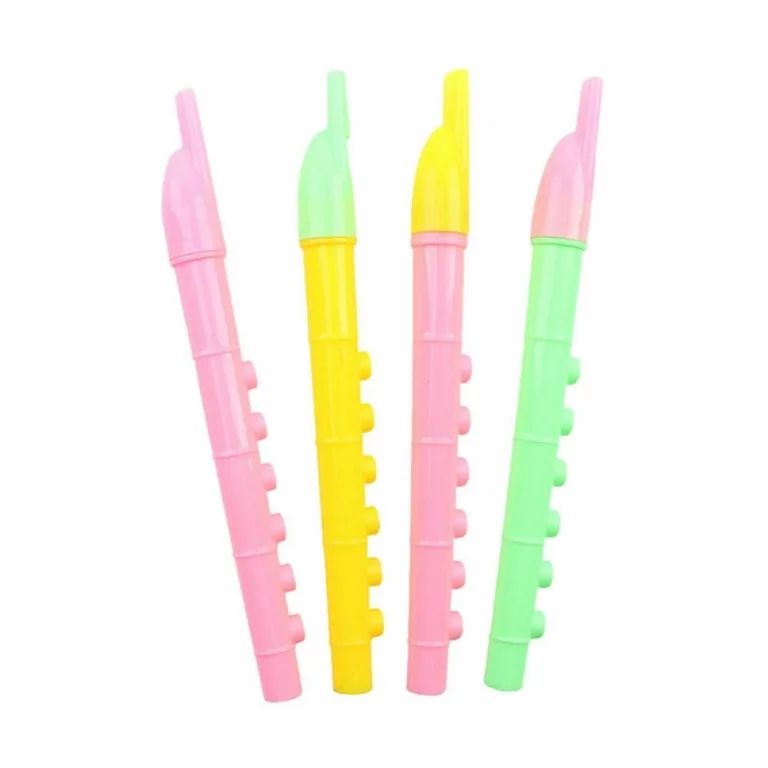 6.2 Inches Plastic Recorders - Pack of 4- Random Color Plastic Flute Musical Instruments Toy for ... | Walmart (US)
