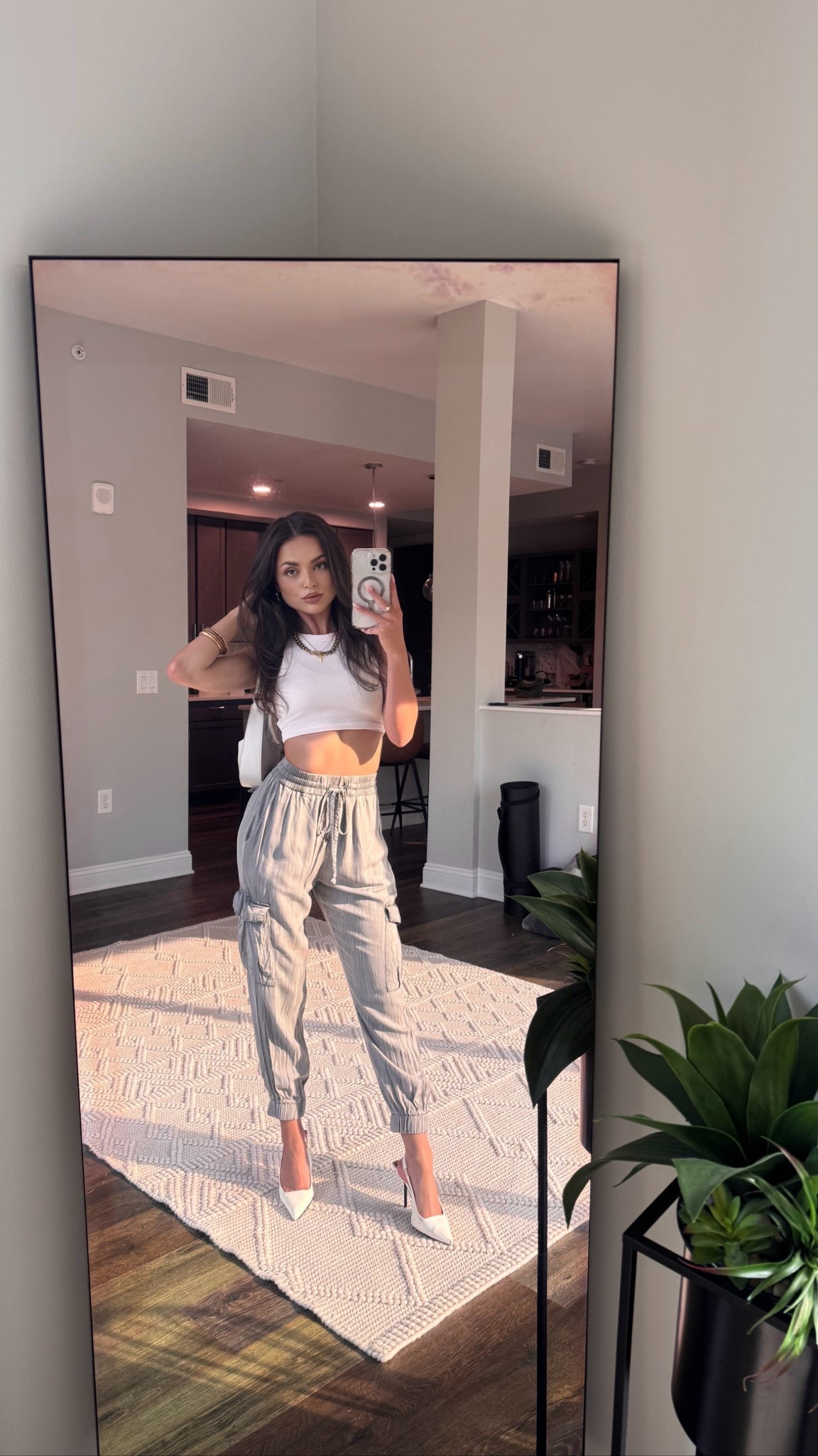 So many people asked for this outfit. Can’t find the exact pants anywhere so I searched and found as many similar ones as possible! The shoes chain & tank are linked 🩶

#LTKSaleAlert #LTKSeasonal #LTKStyleTip