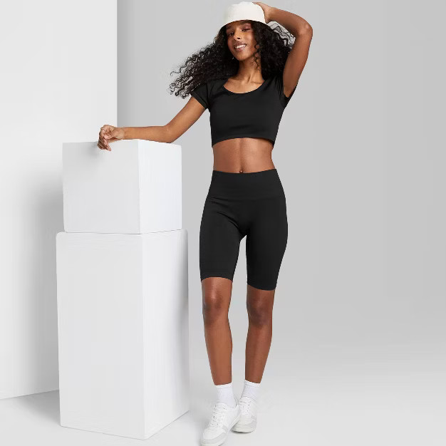 Women's High-Rise Seamless Bike Shorts - Wild Fable™ | Target