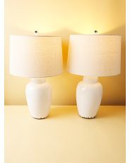 2pk 26in Emerly Ceramic Table Lamps | Table Lamps | HomeGoods | HomeGoods