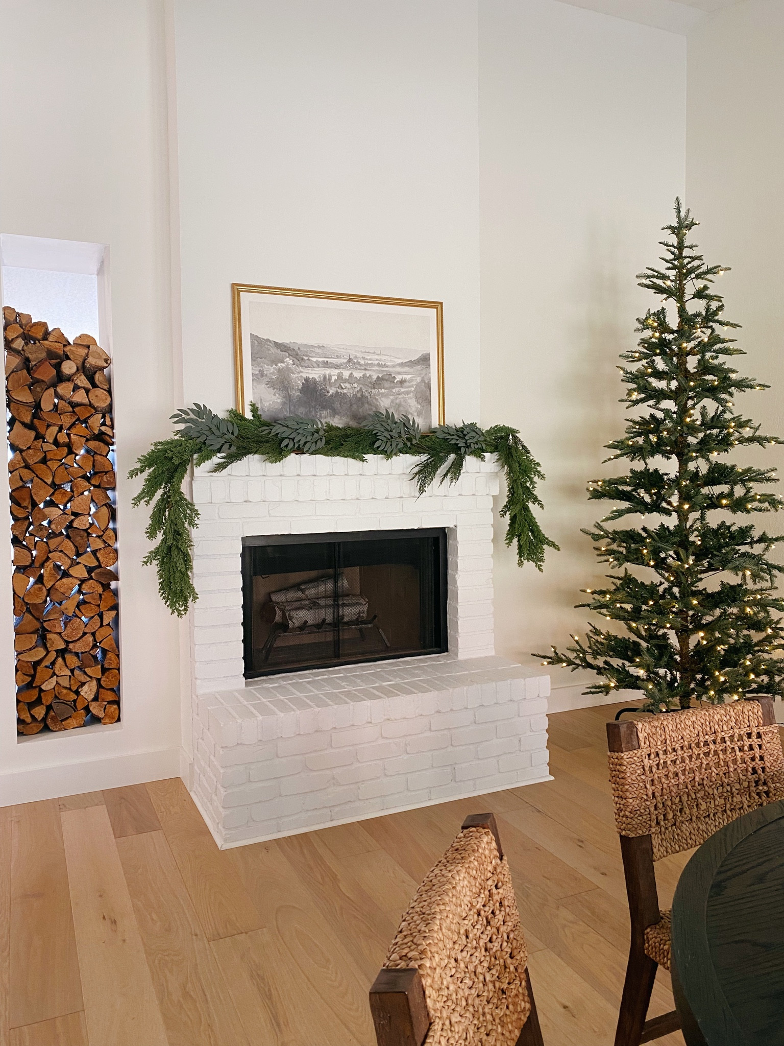 Beautiful faux garland and tree!

#LTKhome #LTKsalealert #LTKSeasonal