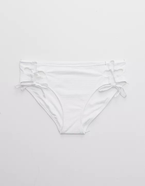 Aerie Pique Lace Up Bikini Bottom | American Eagle Outfitters (US & CA)