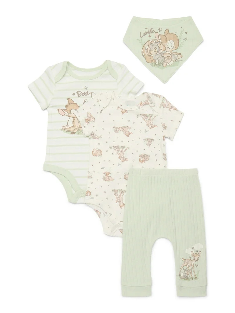 Disney Baby Wishes and Dreams Character Baby Layette Newborn Essentials Gift Set, 4-Piece, Sizes ... | Walmart (US)