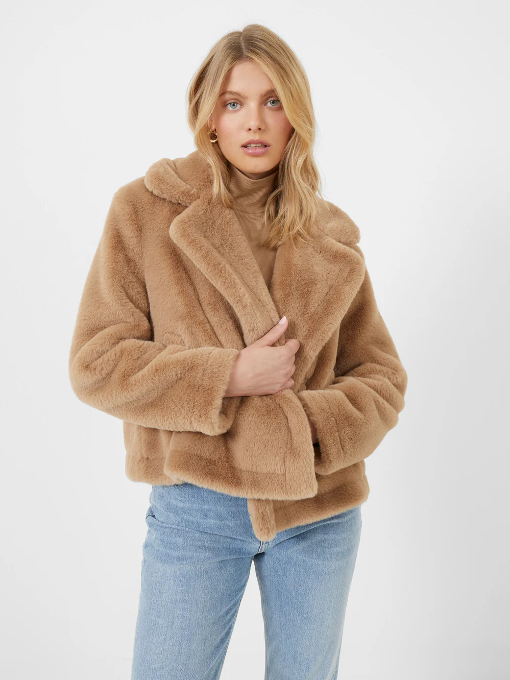 Buouna Recycled Faux Fur Short Coat | French Connection (UK)
