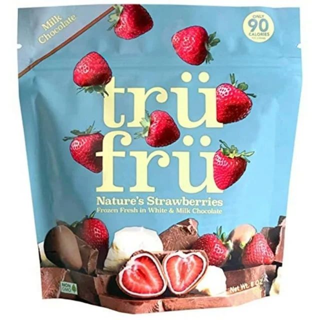 Tru Fru Natures Strawberries Frozen Fresh in White & Milk Chocolate | Walmart (US)