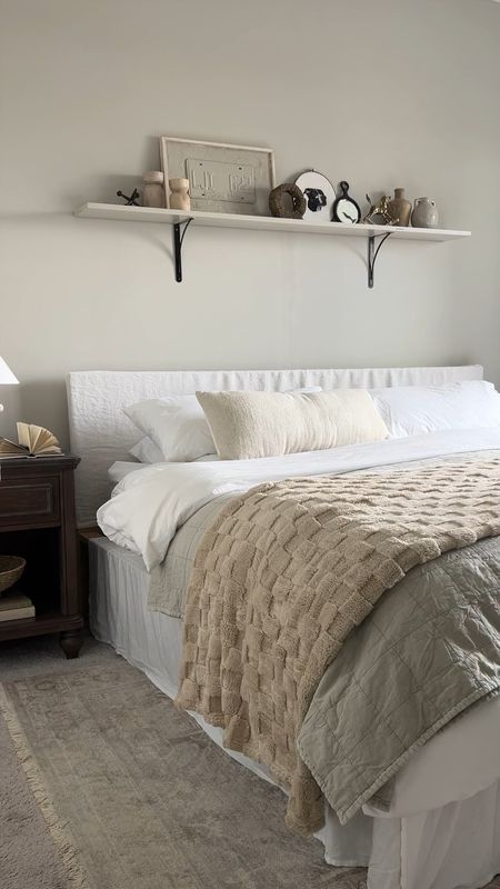 Added a bed skirt to our bed and it completely transformed how our bedroom looks! Love the cozy and warmth perfect for spring!

#springbedding #bedroomdecor

#LTKhome #LTKSeasonal