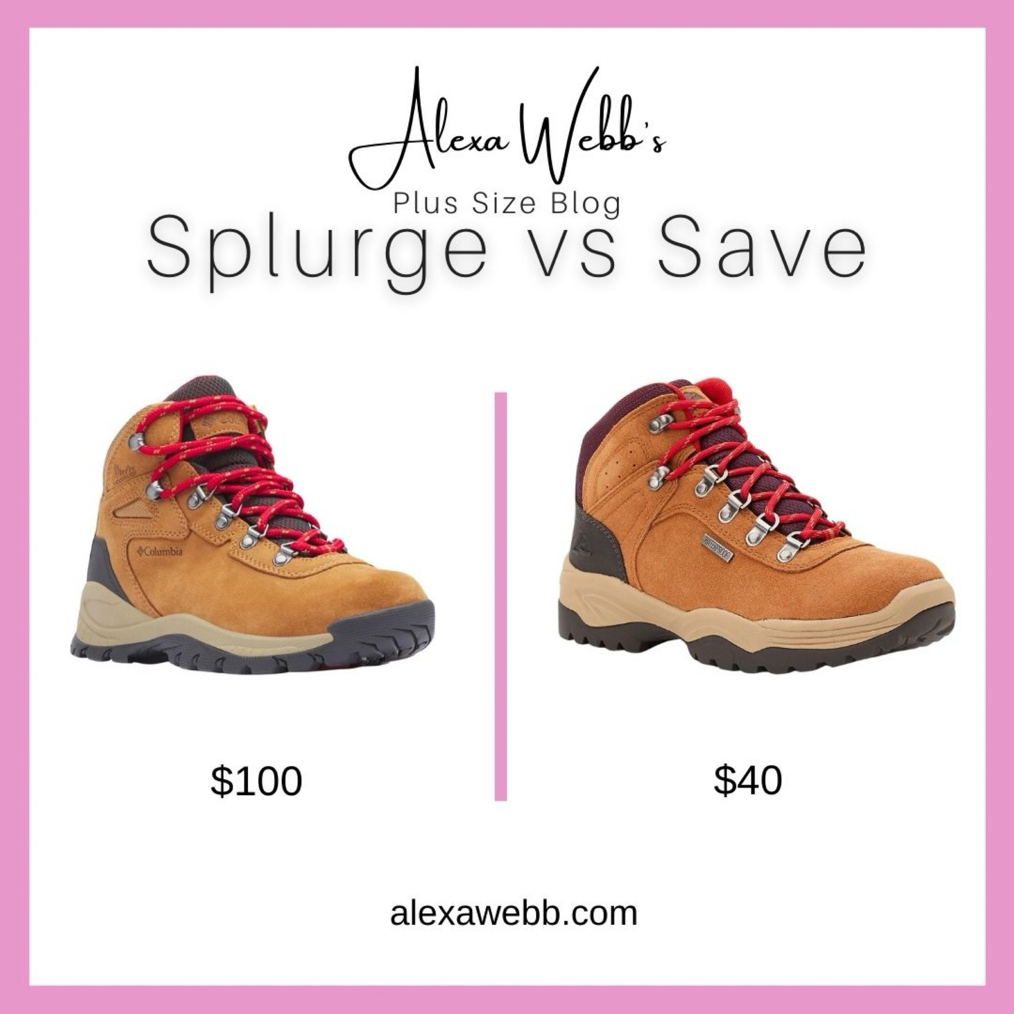 Hiking Boots - Splurge vs Save by Alexa Webb #plussize

#LTKShoeCrush #LTKPlusSize #LTKStyleTip