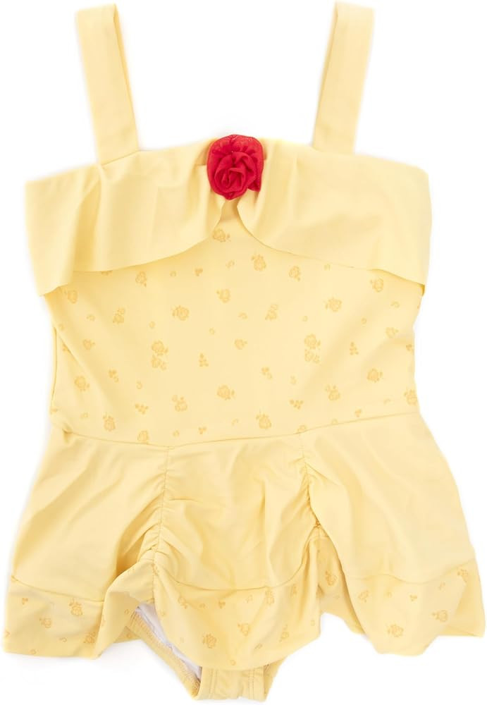 Little Adventures Child Yellow Beauty Princess One-Piece Swimsuits UPF 50 Double-Lined Machine Wa... | Amazon (US)